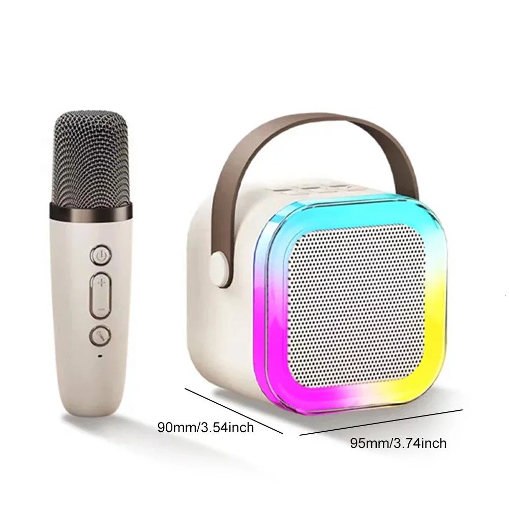 Mini Karaoke Machine for Kids with Wireless Microphones