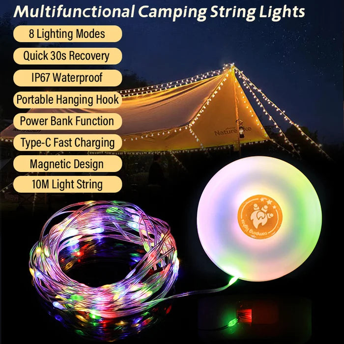 Outdoor Waterproof Portable Stowable String Light - MyCoolitem