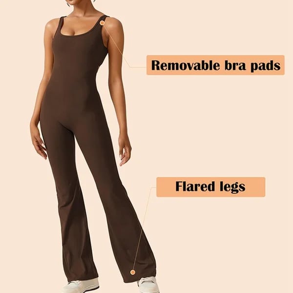 Sexy Backless Flare Jumpsuits: Irresistible Sleeveless Style!