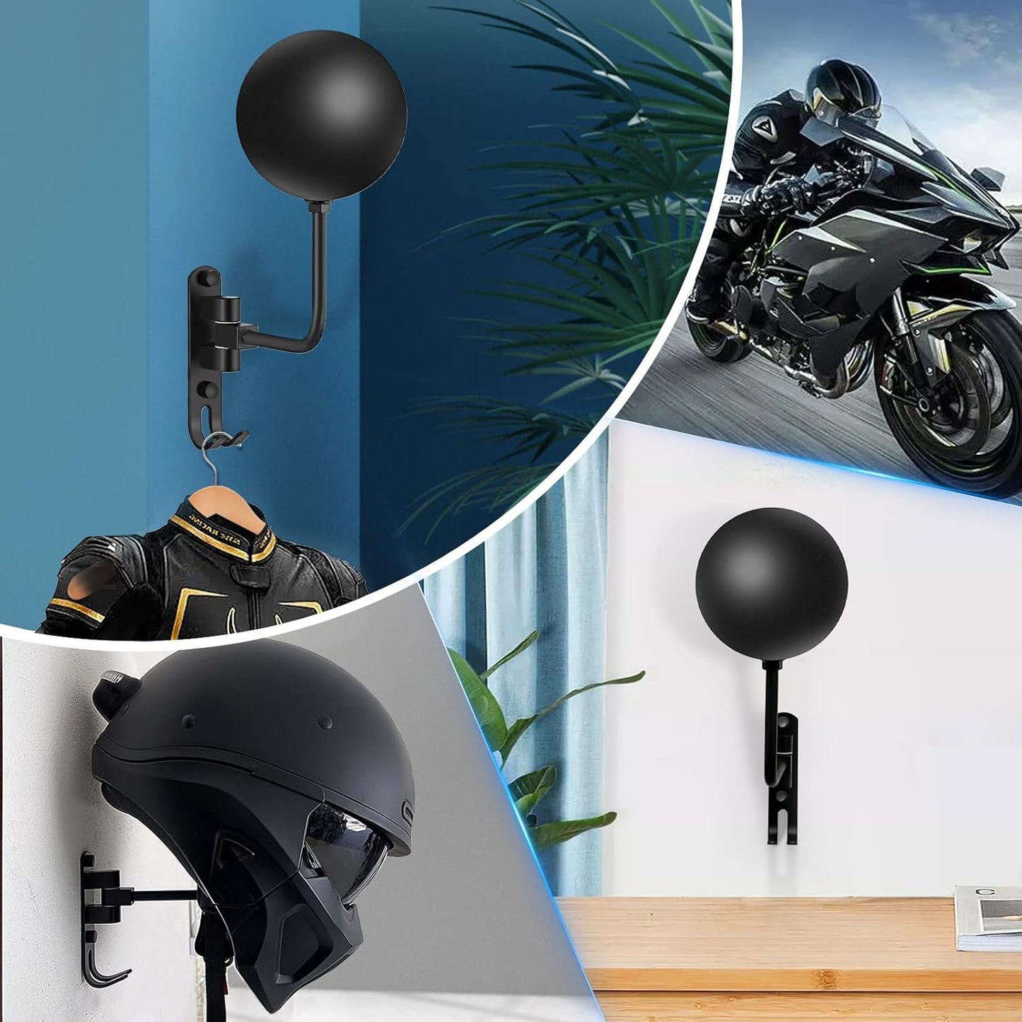 Motorcycle Helmet Rack