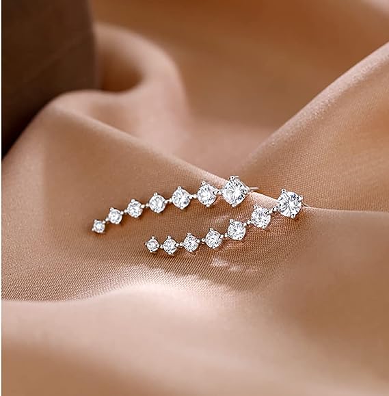 Seven Star Diamond Stud Earrings