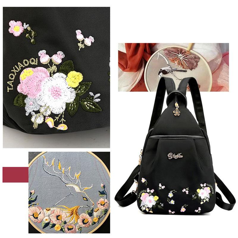 Embroidery Lightweight Backpack