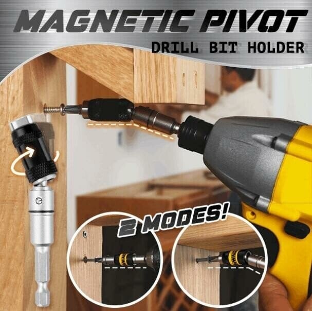 Magnetic swiveling bit tip holder