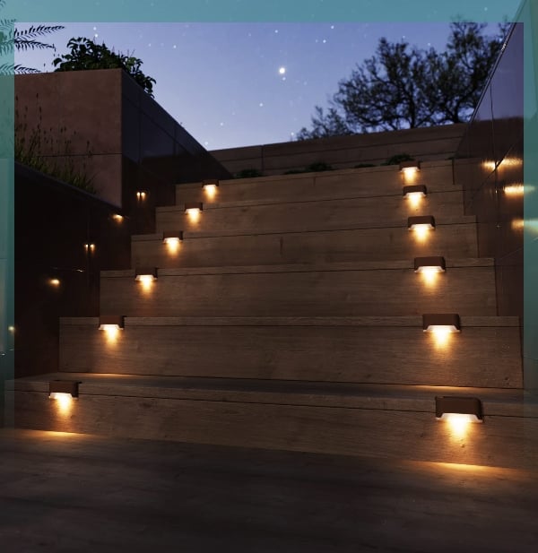 Solar Deck Lights. Automatically ON/OFF