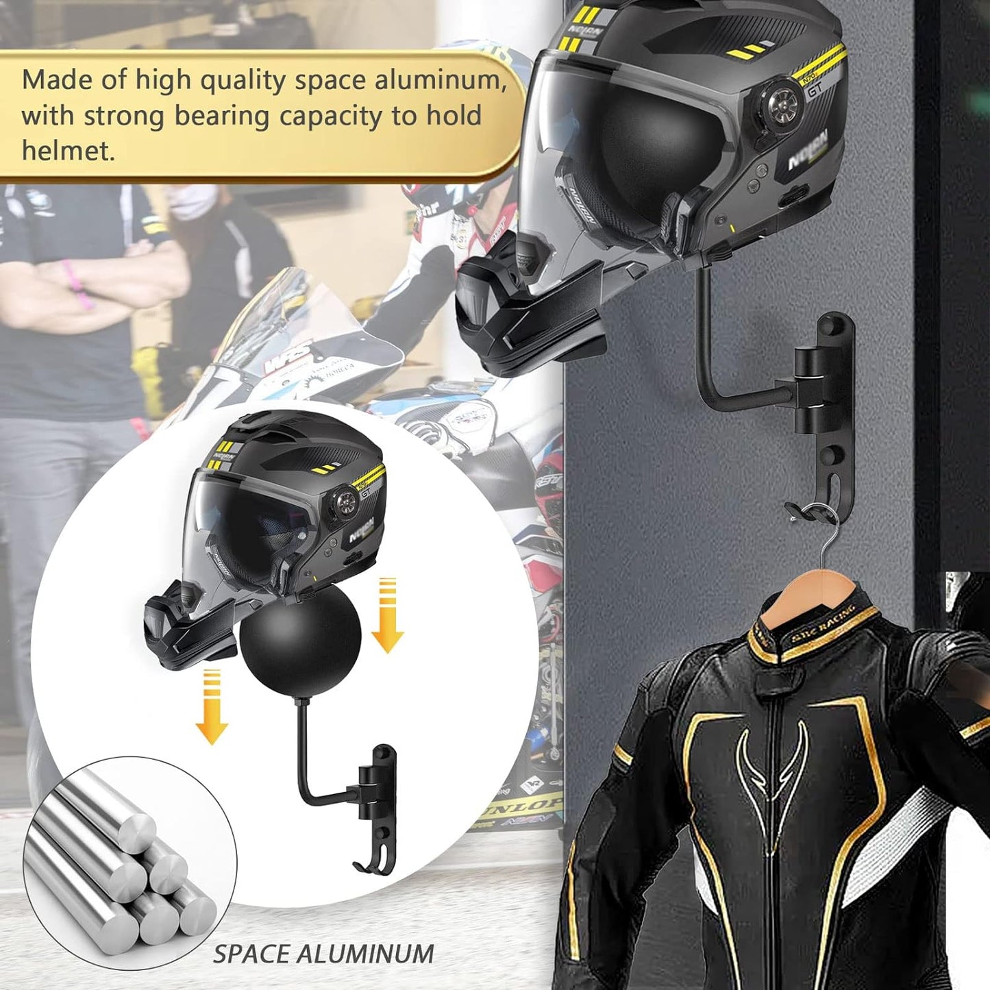 Motorcycle Helmet Rack