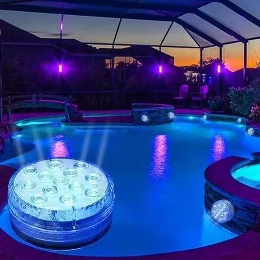 Submersible LED Pool Lights (RF Remote Control )