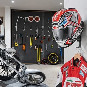 Motorcycle Helmet Rack