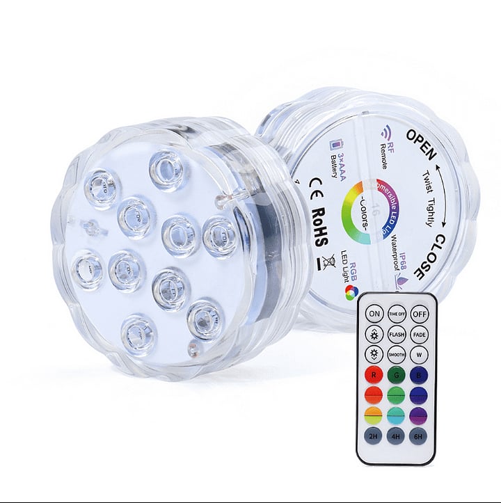 Submersible LED Pool Lights (RF Remote Control )