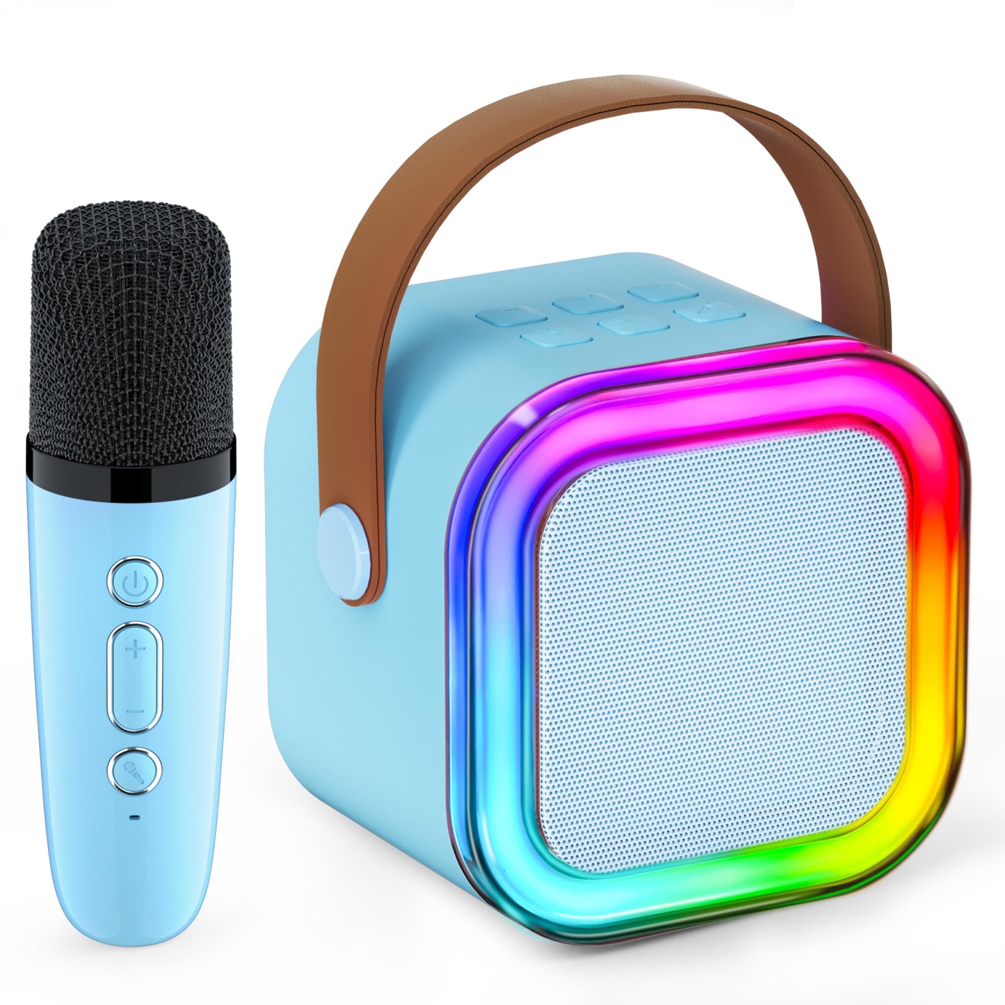 Mini Karaoke Machine for Kids with Wireless Microphones