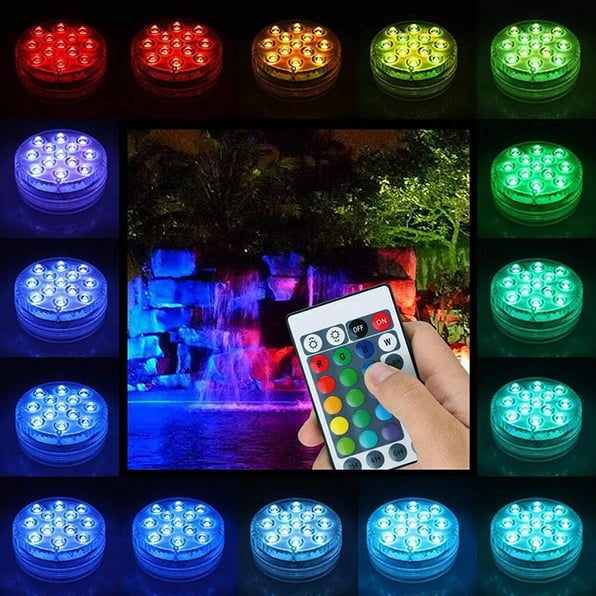 Submersible LED Pool Lights (RF Remote Control )